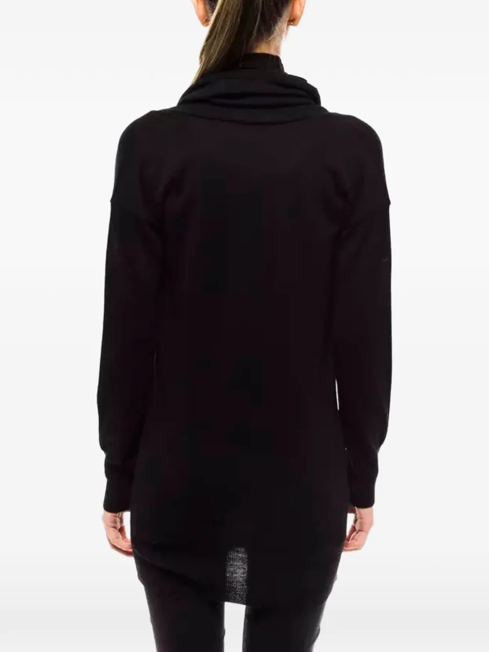 MONTANA BLU cowl-neck sweater Zwart