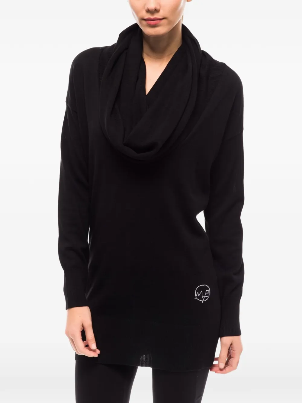 MONTANA BLU cowl-neck sweatshirt - Schwarz