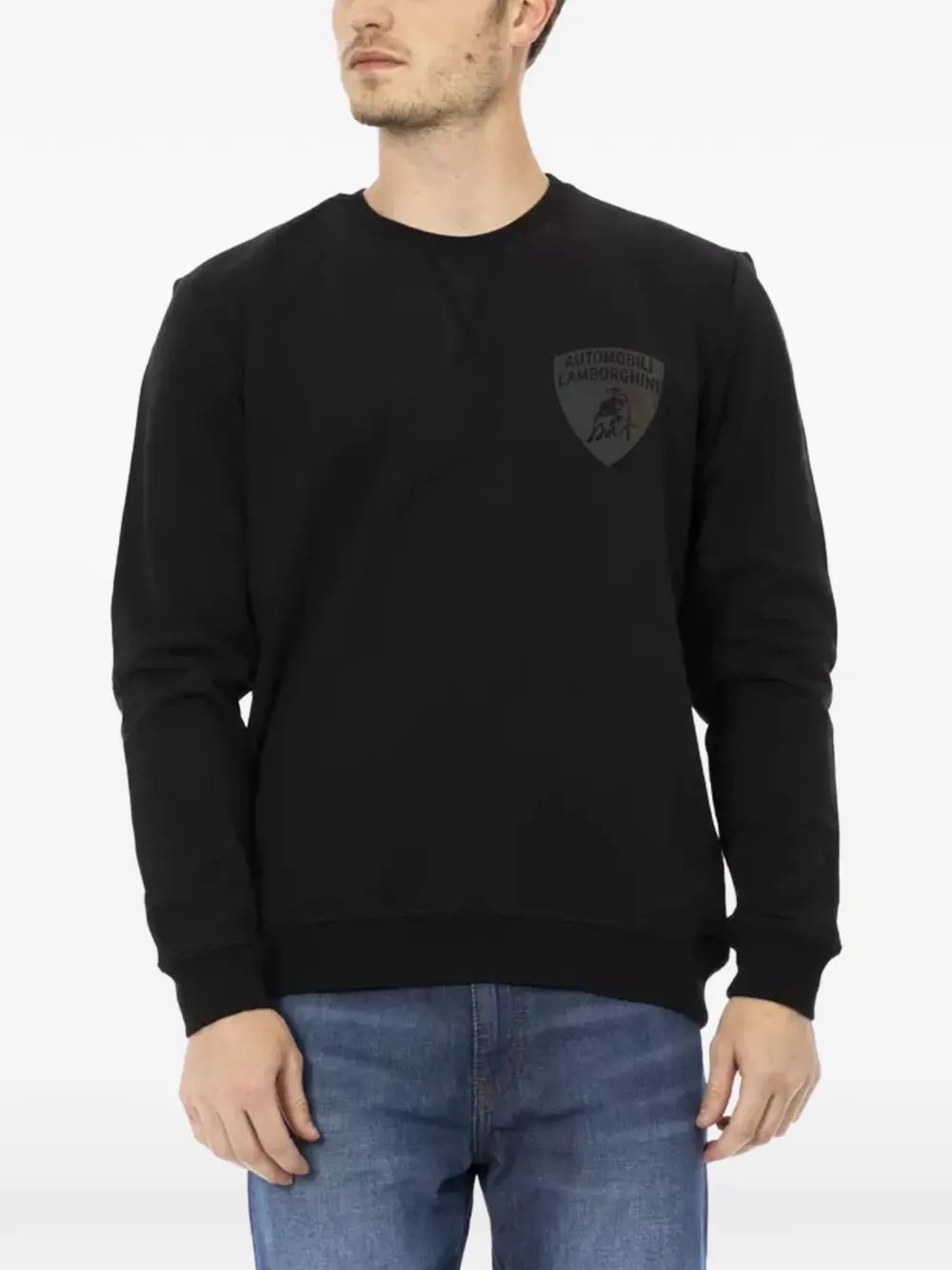 Automobili Lamborghini Maglione con logo - Nero