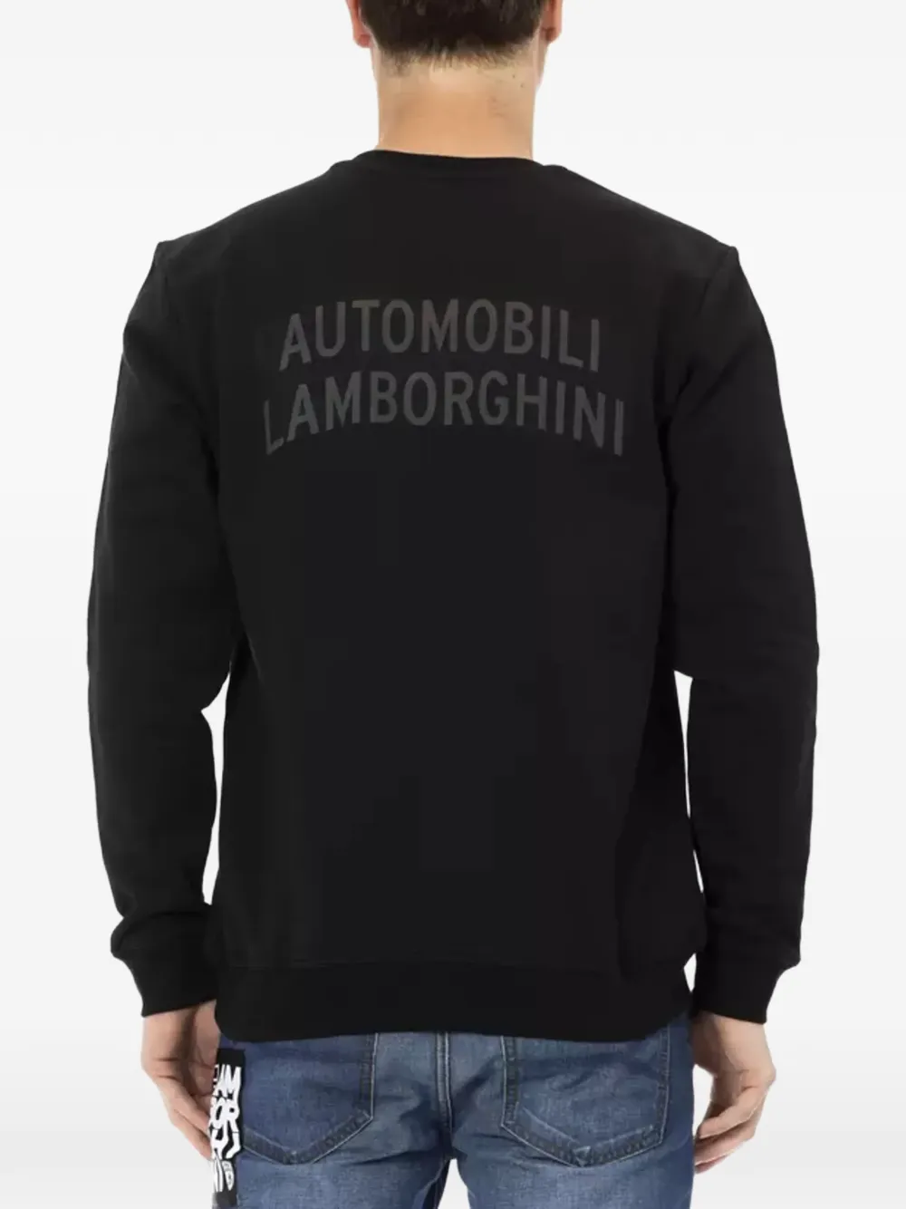 Automobili Lamborghini Trui met logo Zwart