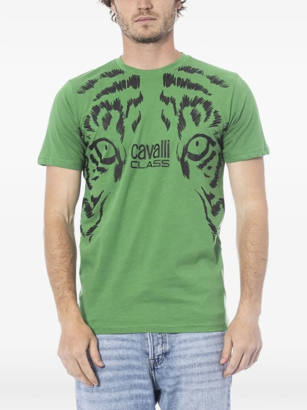 Cavalli Class graphic-print T-shirt