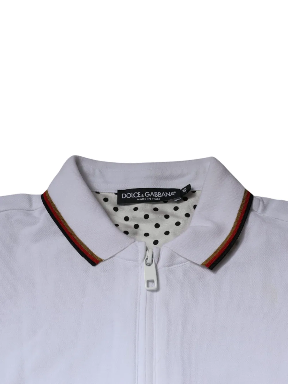 Dolce & Gabbana Trui met geborduurde kroon en rits Wit