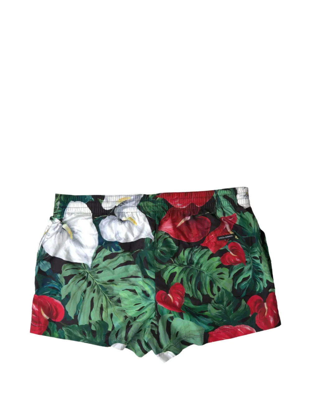 Dolce & Gabbana Zwembroek met bloemenprint Groen