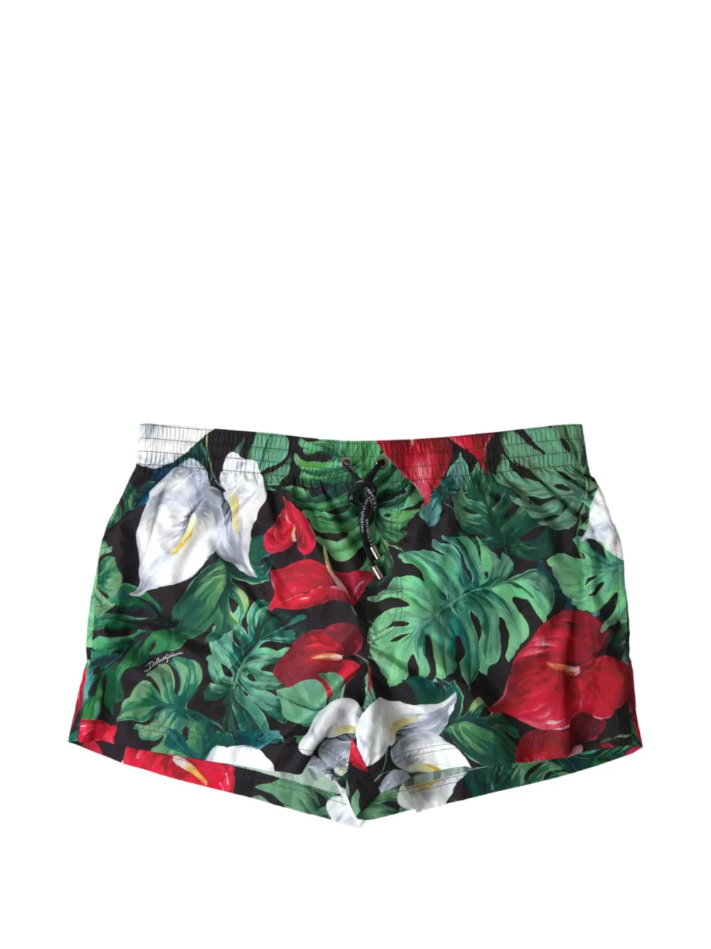 Dolce & Gabbana Floral-print Swim Shorts In Multi
