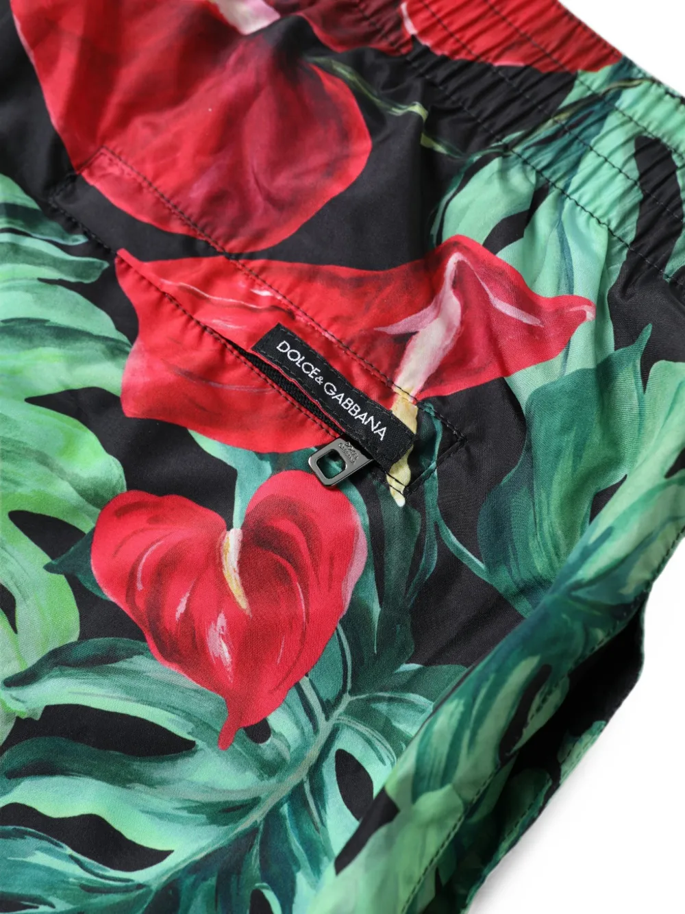 Dolce & Gabbana Zwembroek met bloemenprint Groen