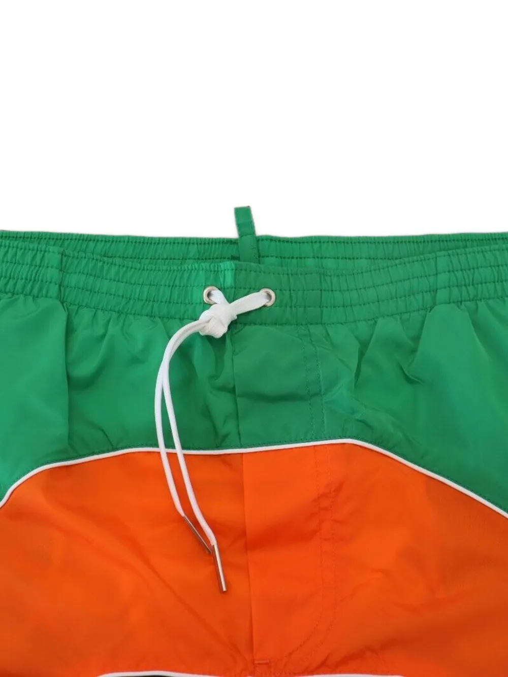 DSQUARED2 Zwembroek met colourblocking en logoprint Groen