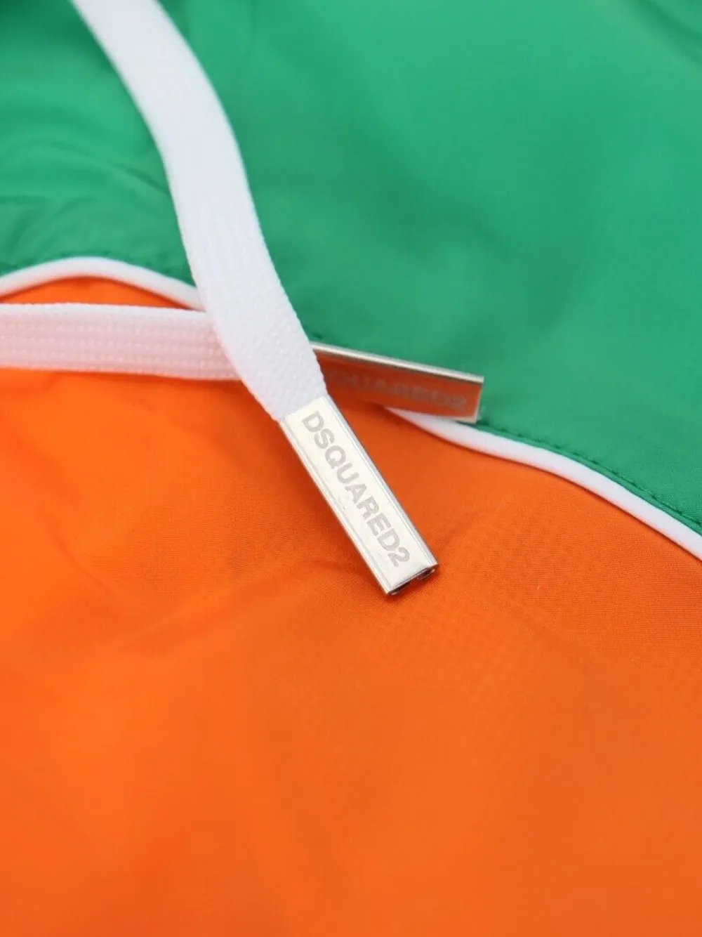 DSQUARED2 Zwembroek met colourblocking en logoprint Groen