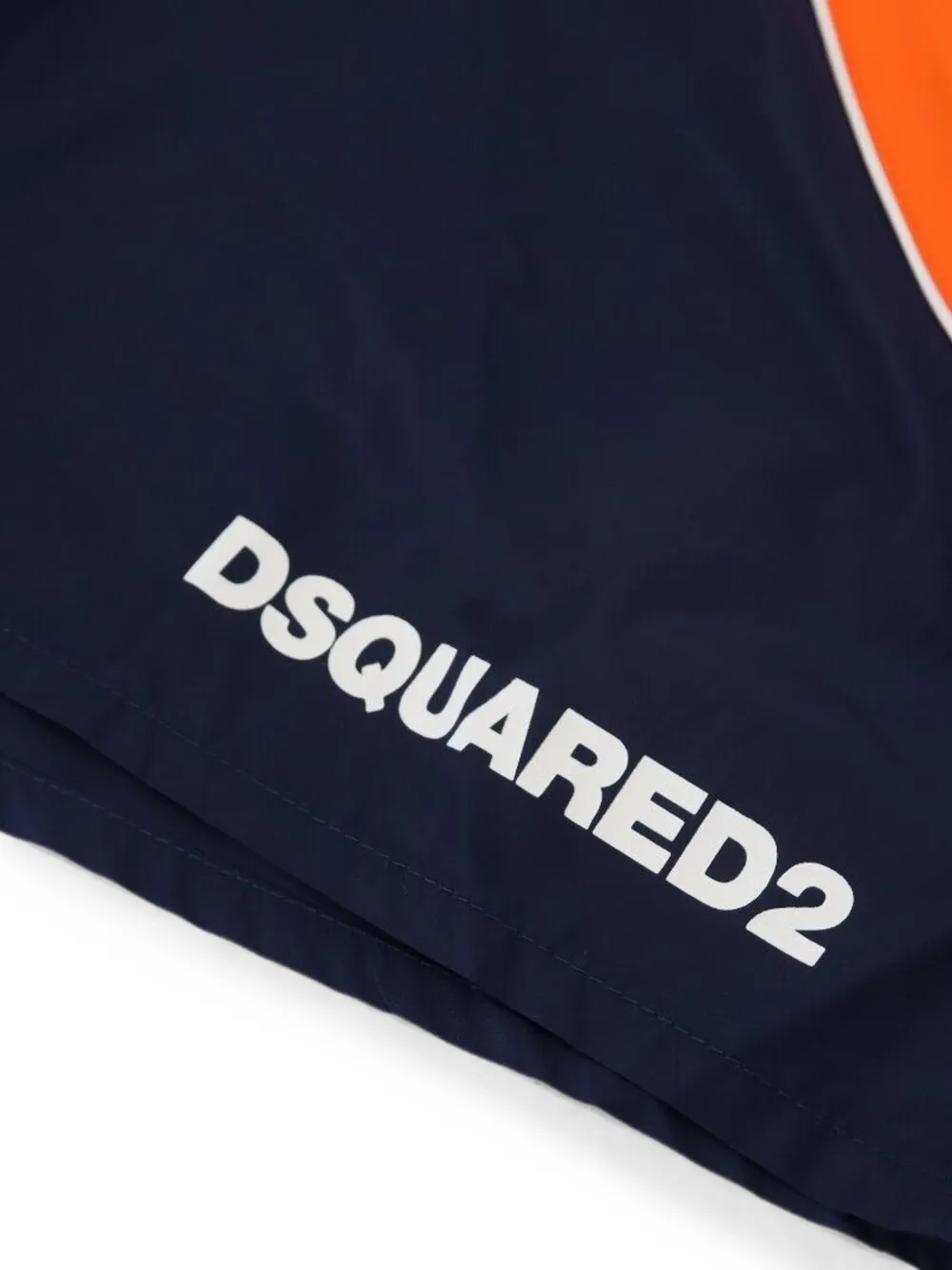 DSQUARED2 Zwembroek met colourblocking en logoprint Groen