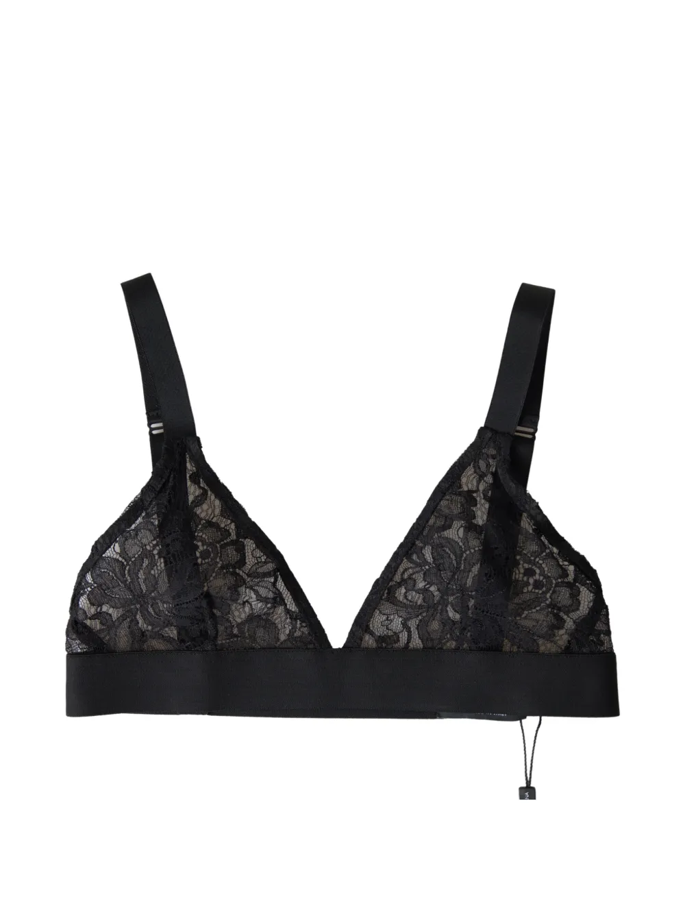 Dolce & Gabbana Reggiseno a triangolo a fiori - Nero
