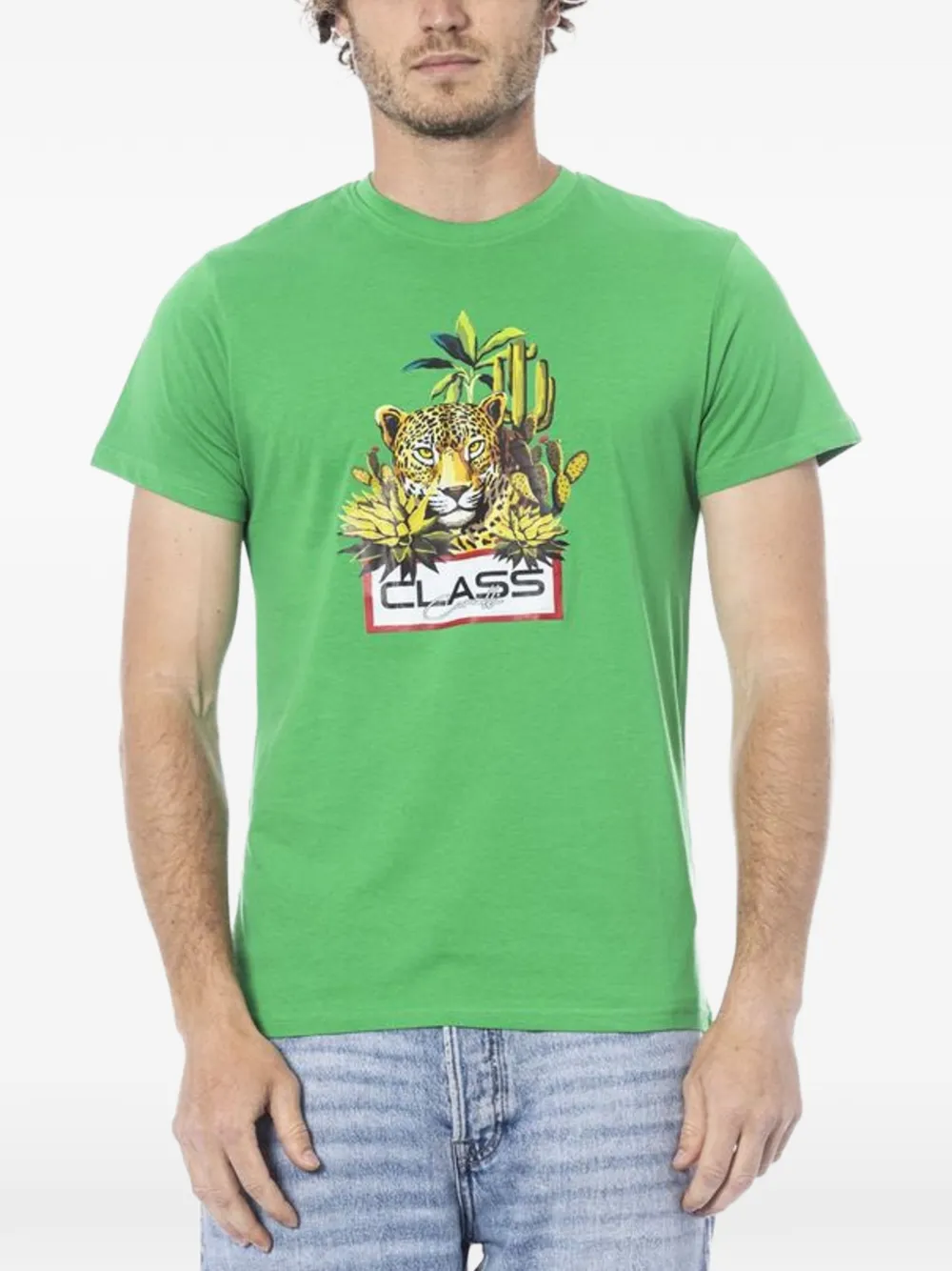 Cavalli Class graphic-print T-shirt