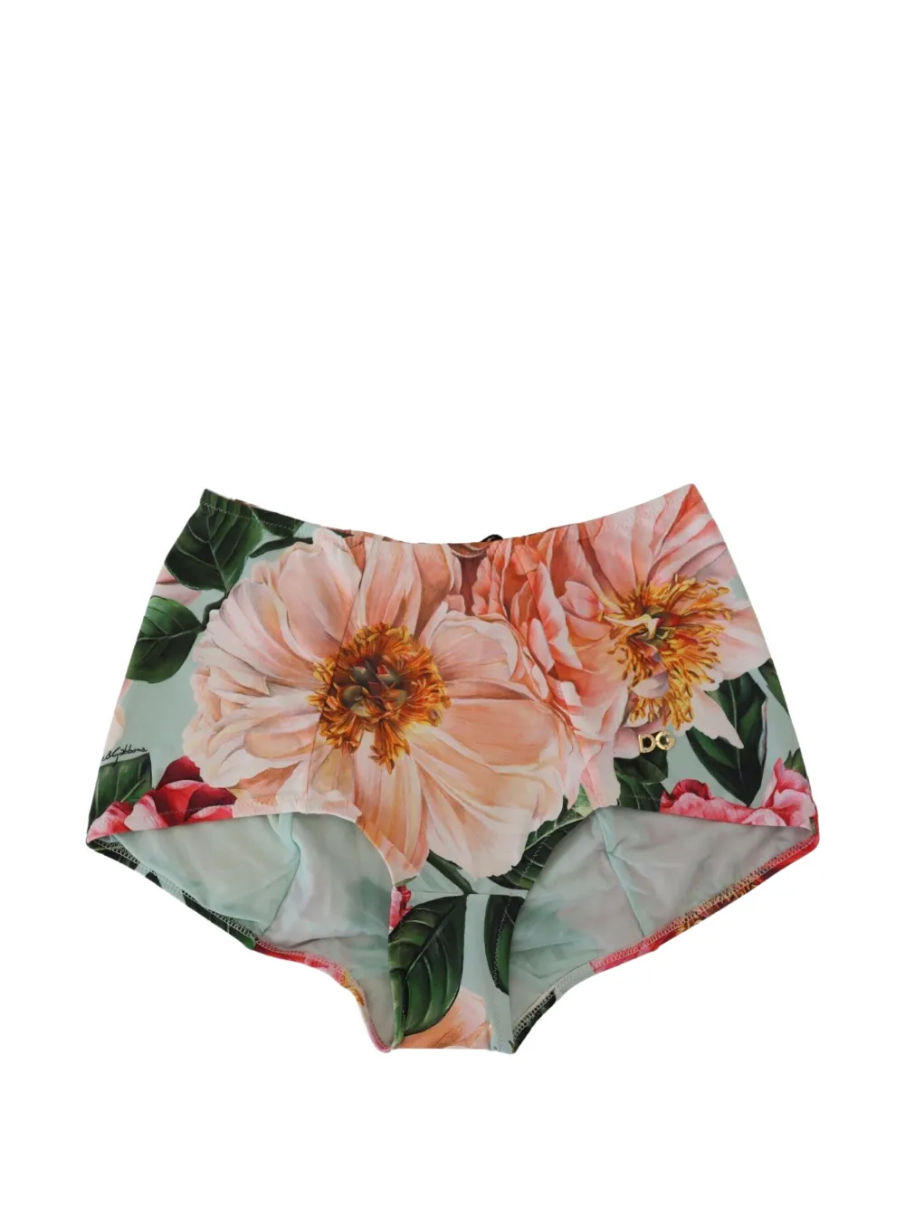 Dolce & Gabbana Slip a fiori con vita alta - Rosa