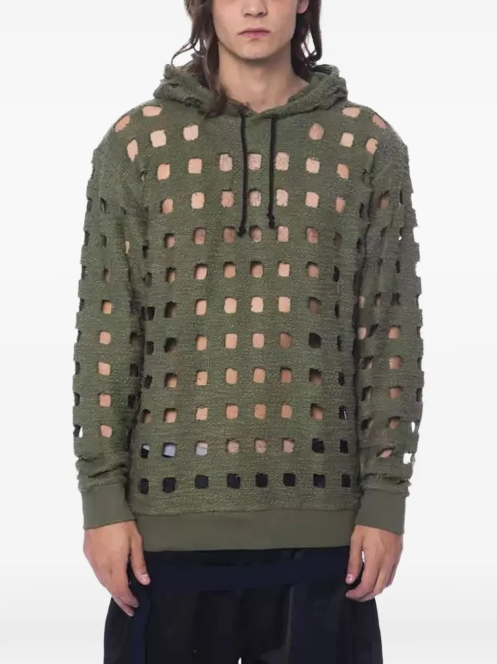 Nicolò Beretta cutout-knit hoodie