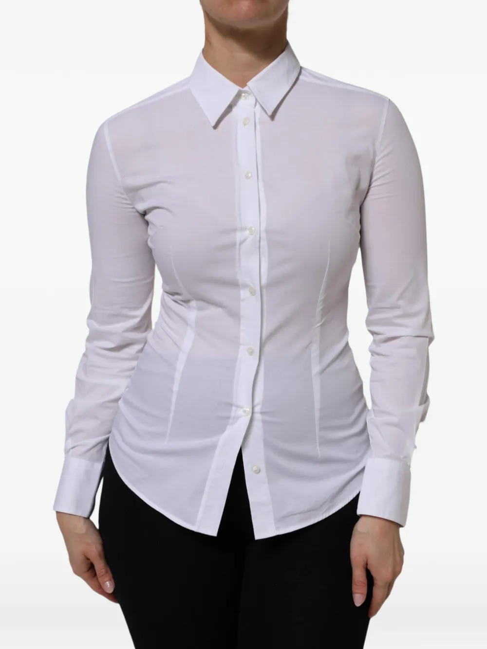 Dolce & Gabbana button-up long-sleeve shirt - White