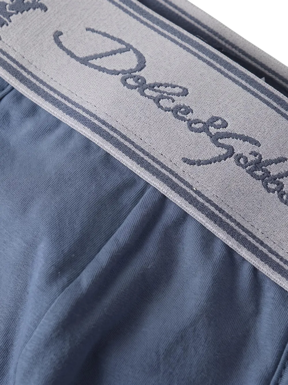 Dolce & Gabbana Slip met logoband Blauw