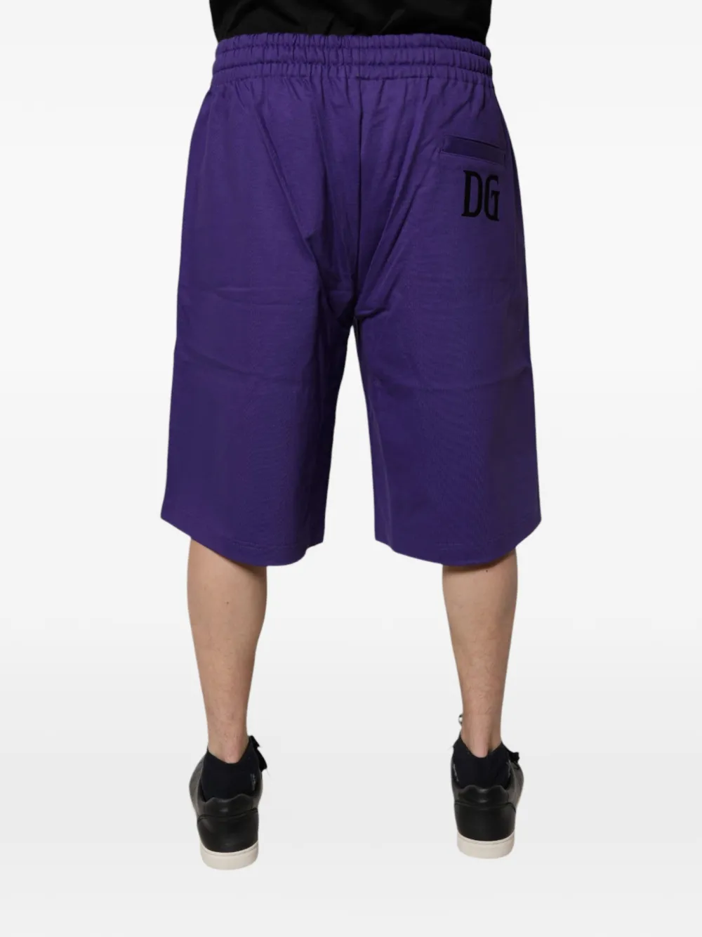 Dolce & Gabbana Shorts met DG-logoprint Paars