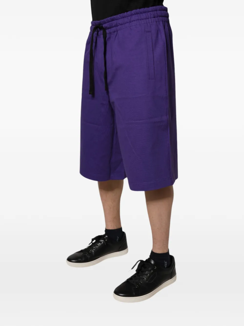Dolce & Gabbana Shorts met DG-logoprint Paars