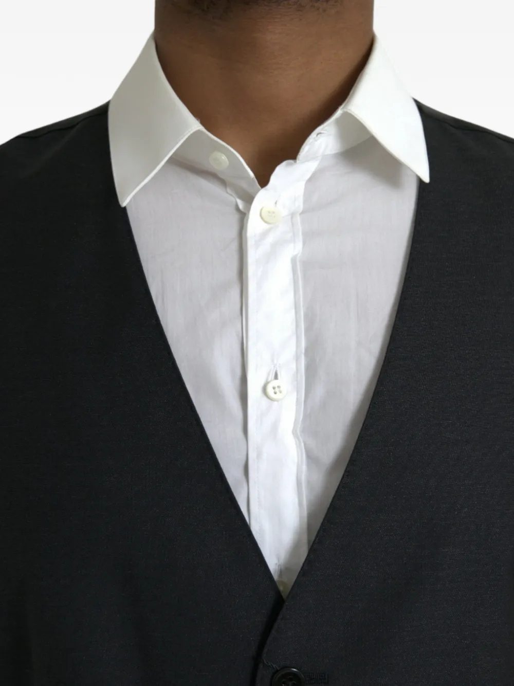 Dolce & Gabbana Gilet met V-hals en knopen Grijs