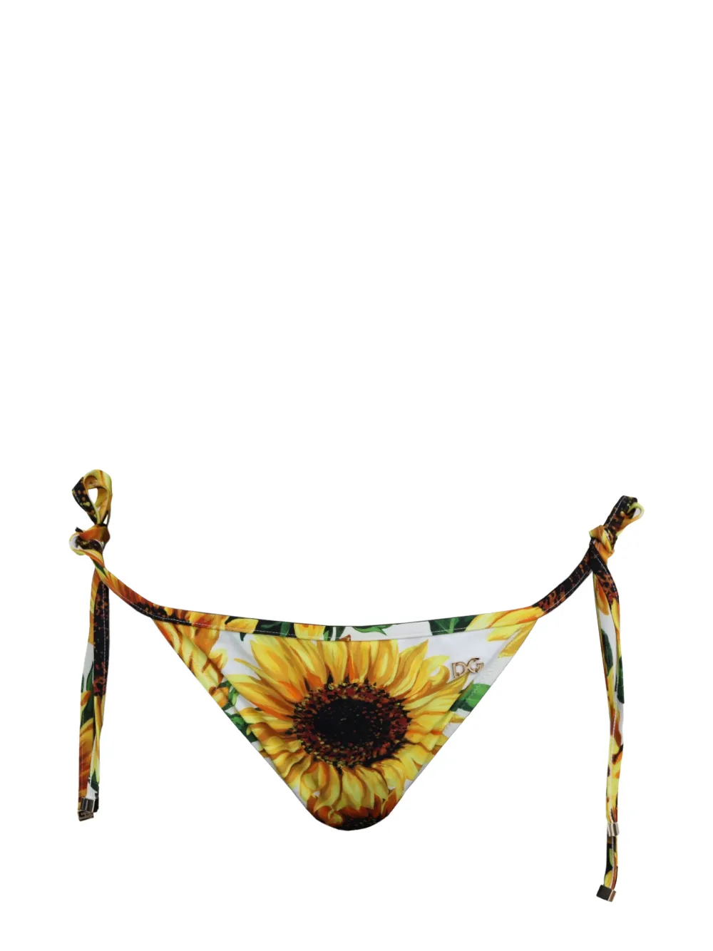 Dolce & Gabbana Slip bikini con stampa - Giallo
