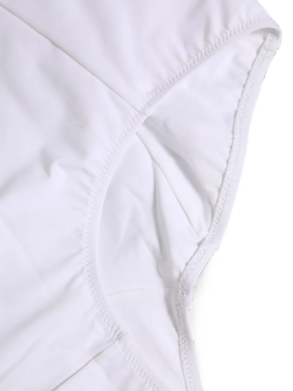 Dolce & Gabbana High waist slip met logoband Wit