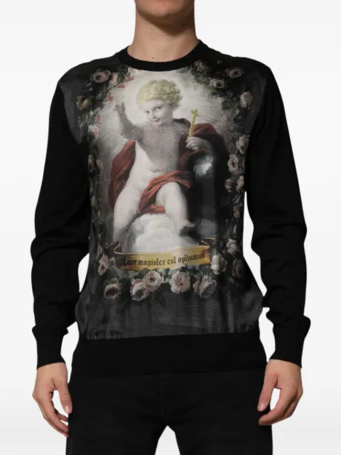 Dolce & Gabbana suéter con estampado gráfico
