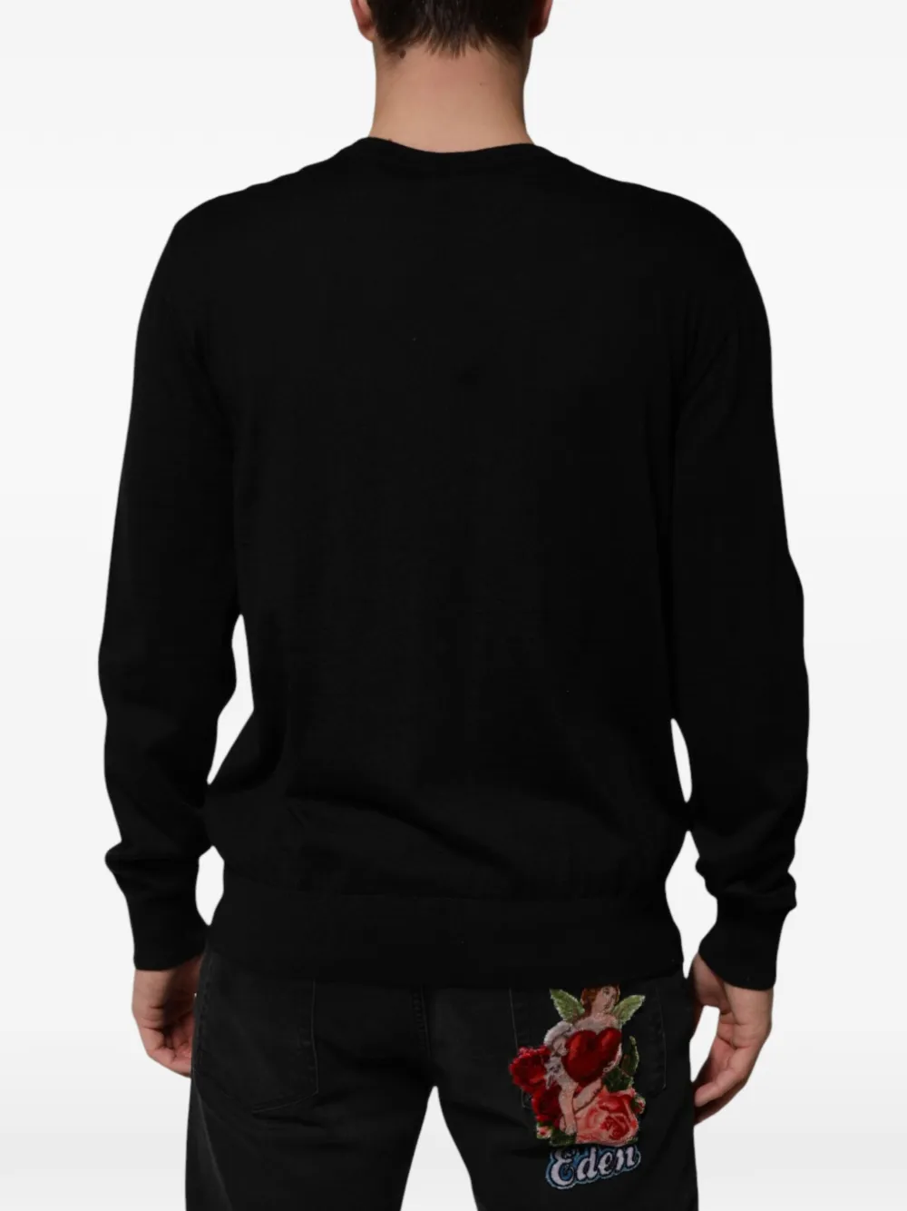 Dolce & Gabbana graphic-print sweater Zwart