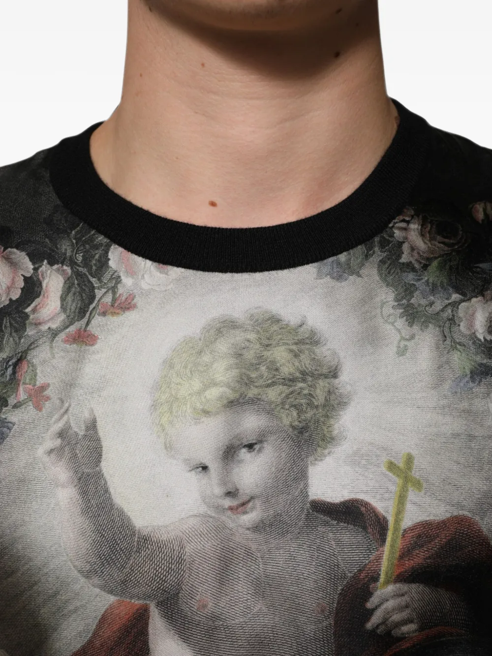 Dolce & Gabbana graphic-print sweater Zwart