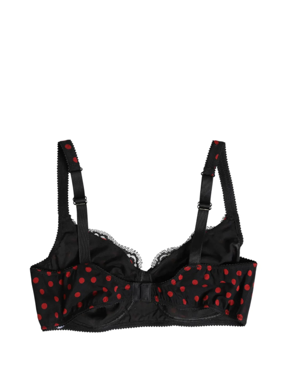 Dolce & Gabbana Bh met stippen en kanten afwerking Zwart