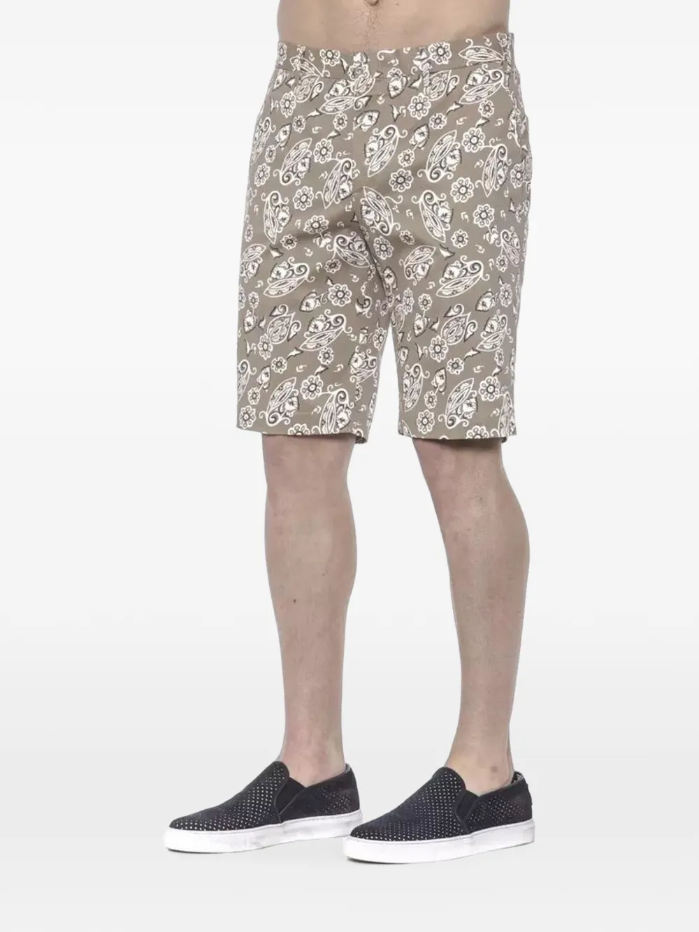 PT Torino Shorts met paisley-print Beige