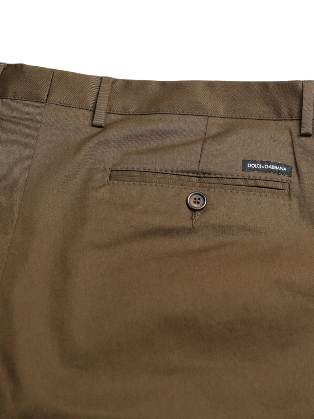 Dolce & Gabbana Bermuda shorts van stretch-katoen Bruin
