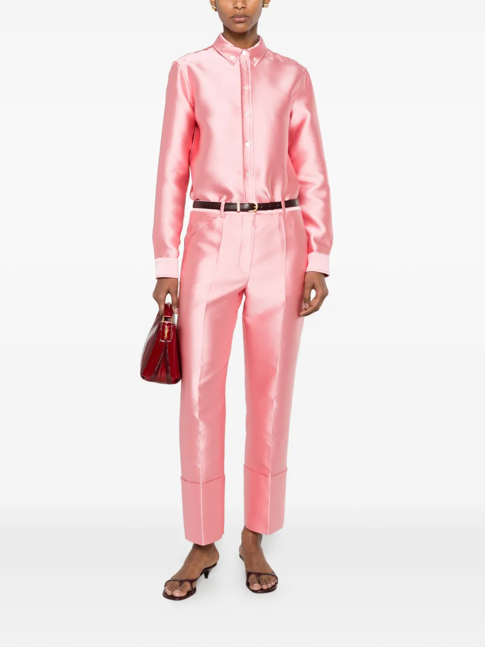 CALVIN KLEIN COLLECTION Button-down blouse Roze