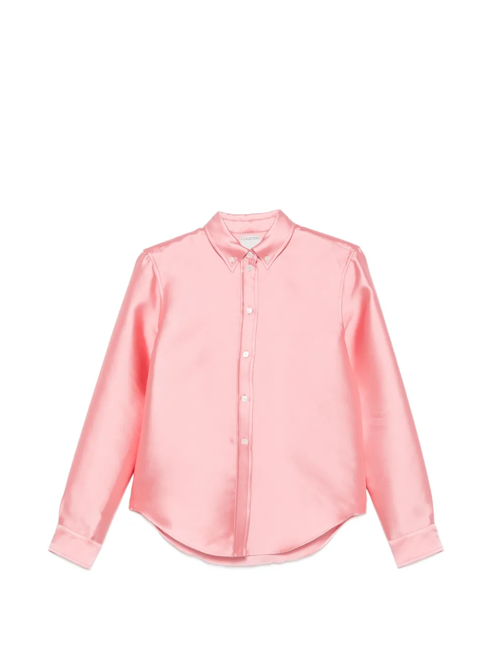 CALVIN KLEIN COLLECTION button-down satin shirt - Rosa