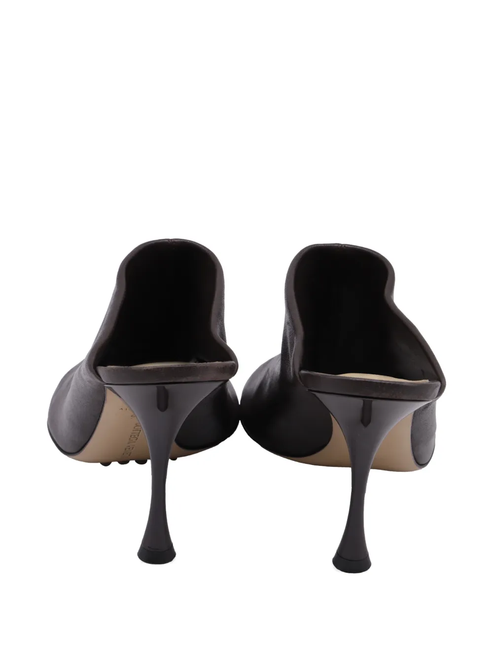 Bottega Veneta Pre-Owned Dot Sock leather mules - Marrone