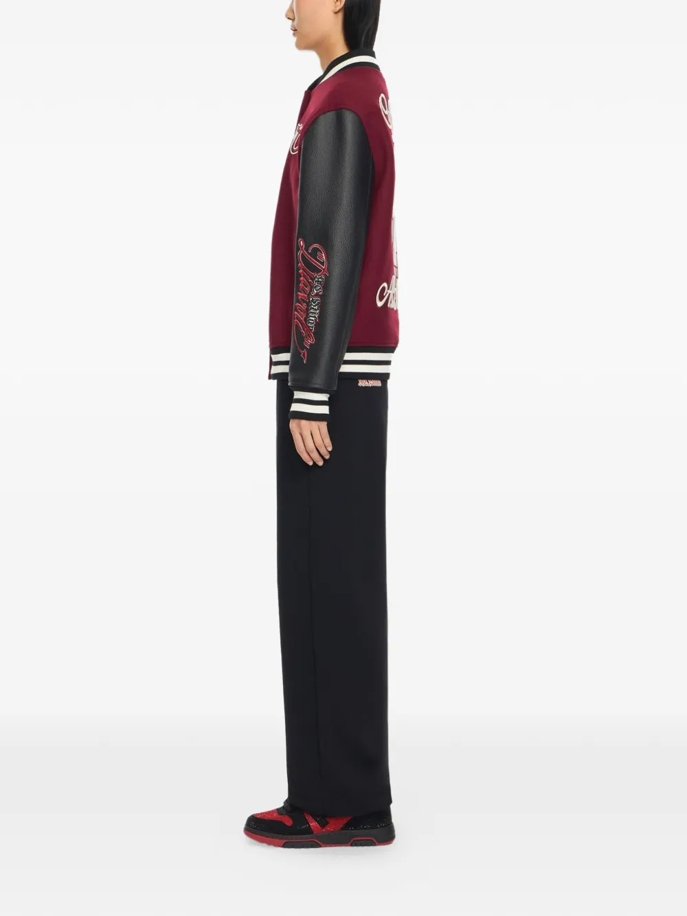 Off-White x AC Milan bomberjack met patch Rood