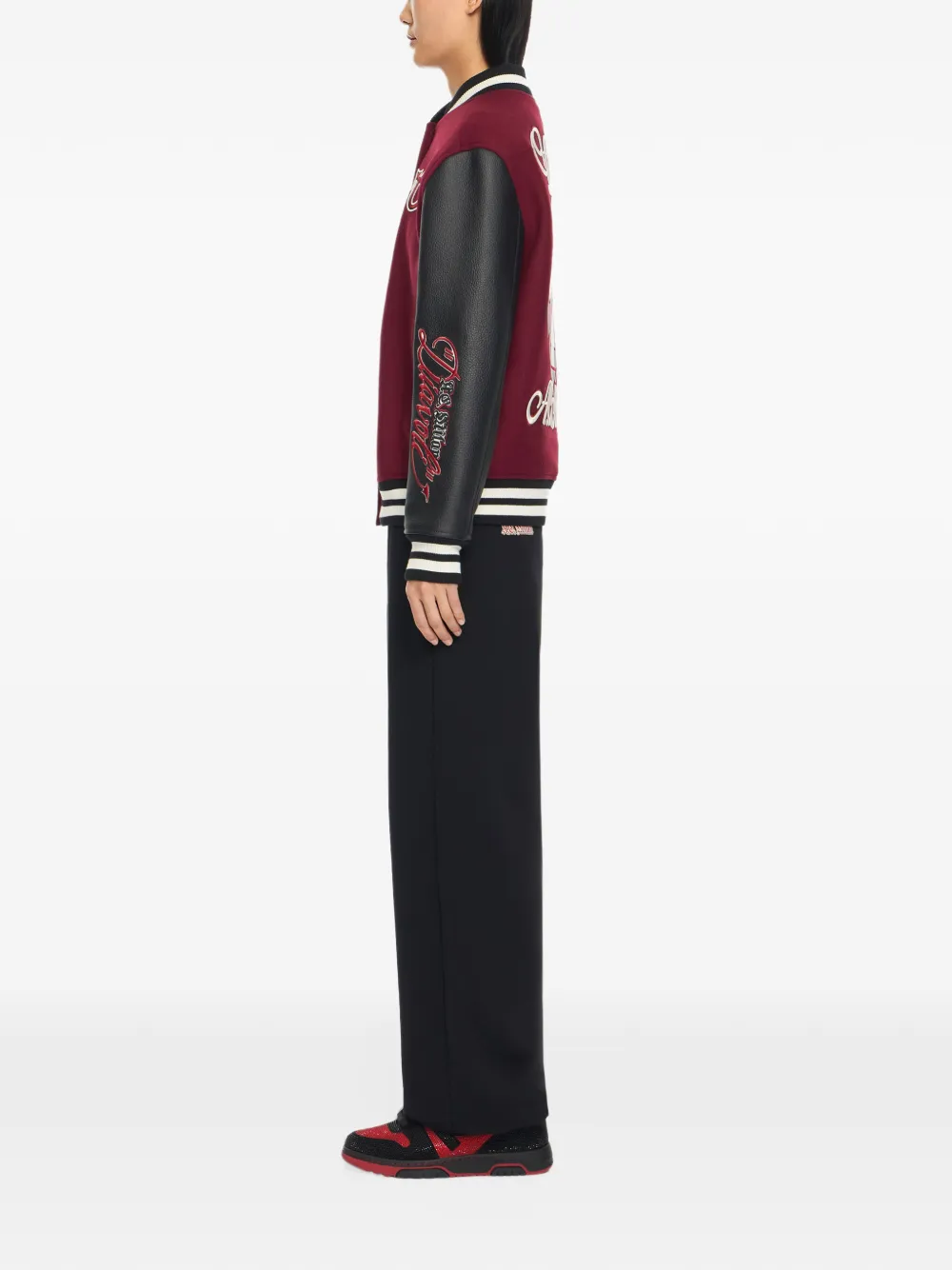Off-White x AC Milan bomberjack met patch Rood