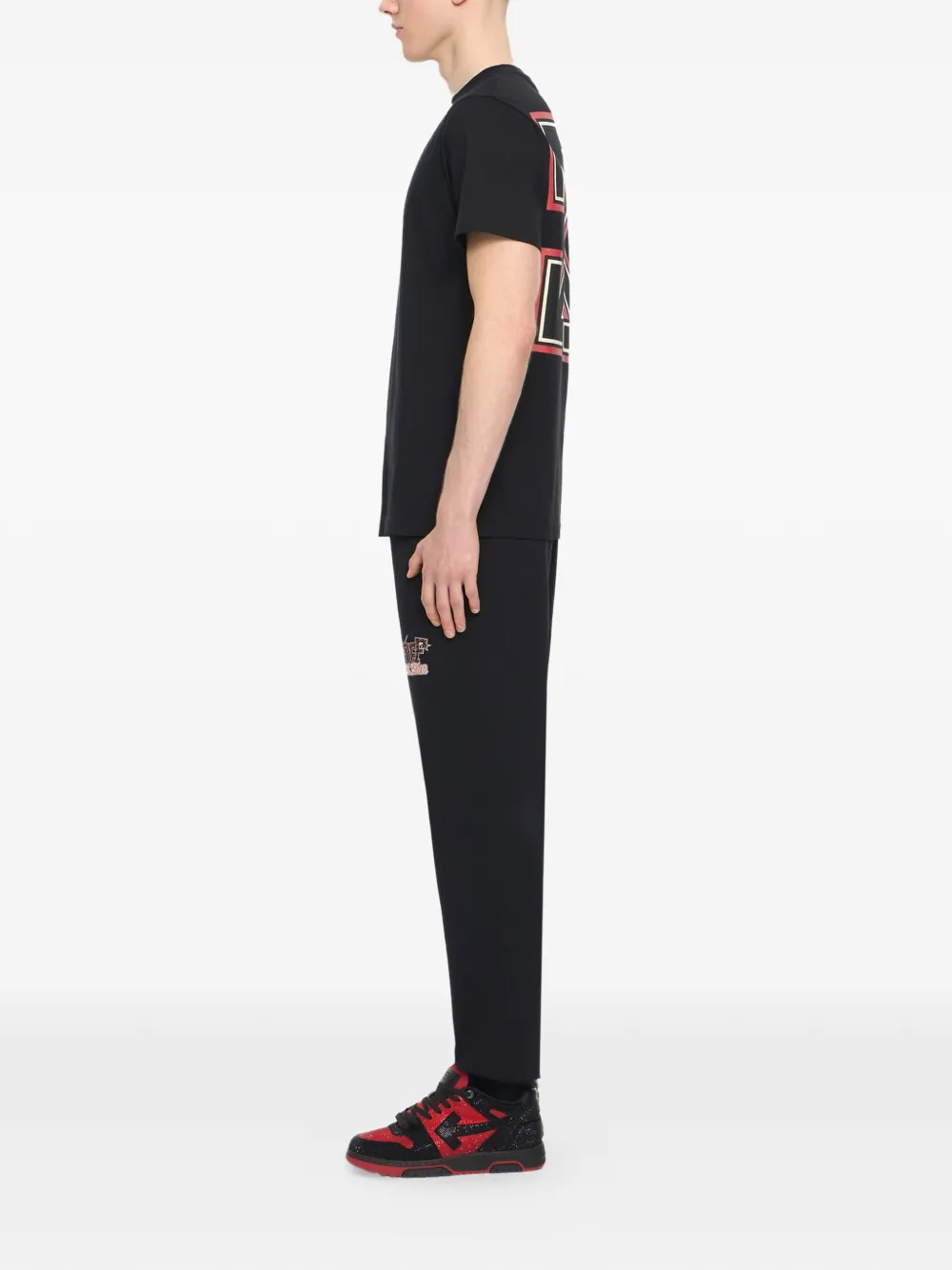 Off-White x AC Milan trainingsbroek met elastische tailleband Zwart
