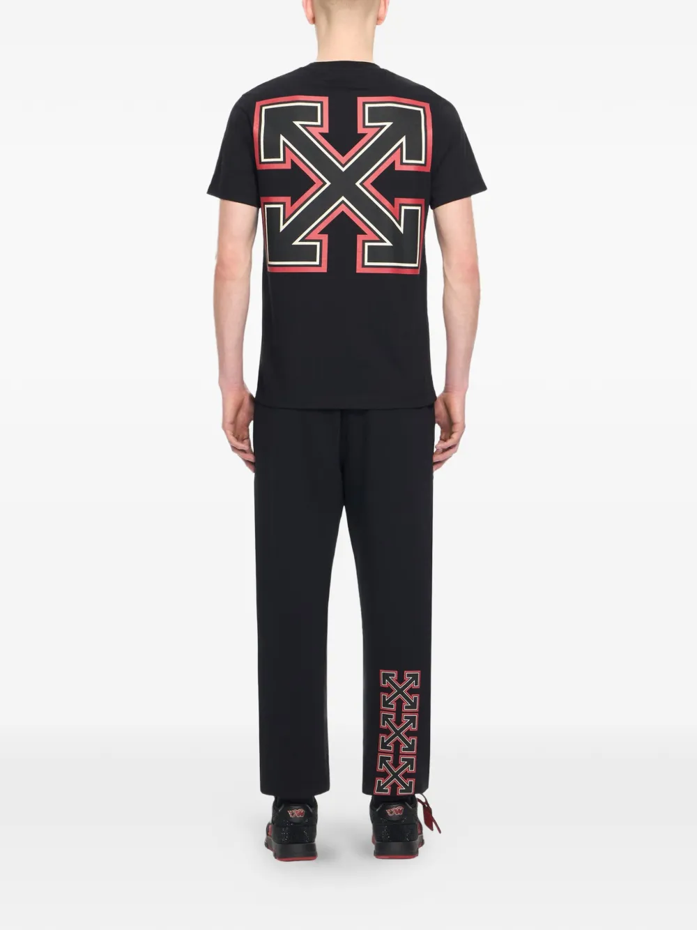 Off-White x AC Milan trainingsbroek met elastische tailleband Zwart