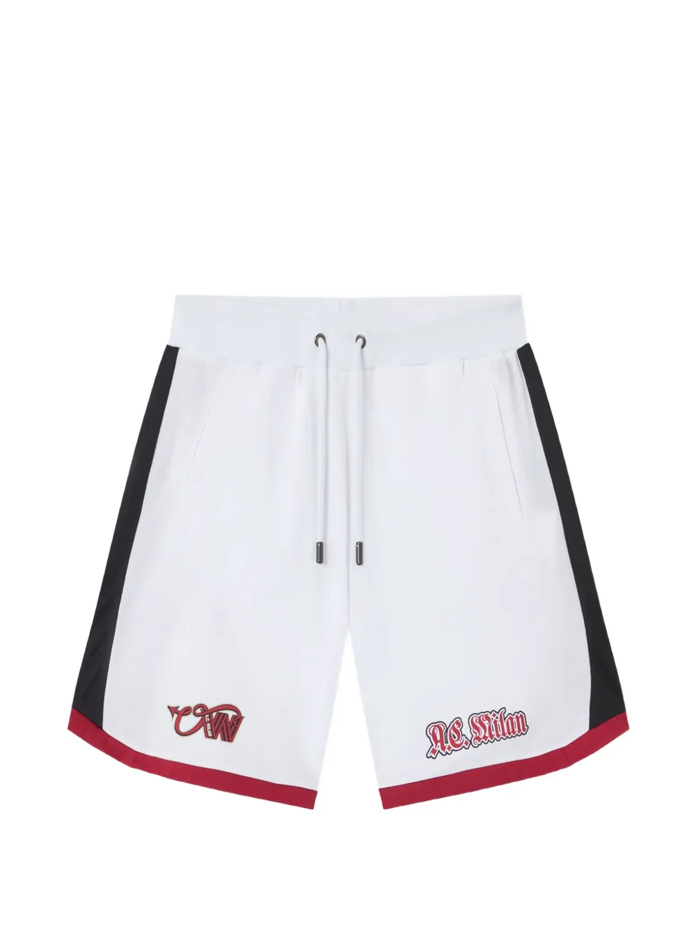 Off-White x AC Milan Arrow-print shorts - Bianco
