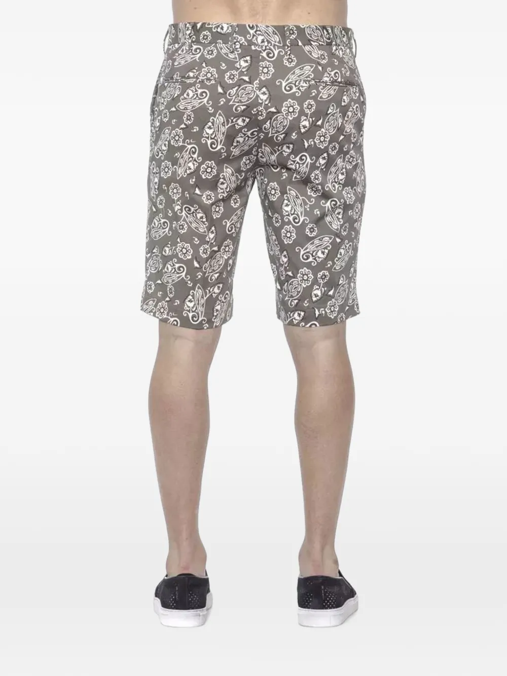 PT Torino paisley-print cotton shorts Grijs
