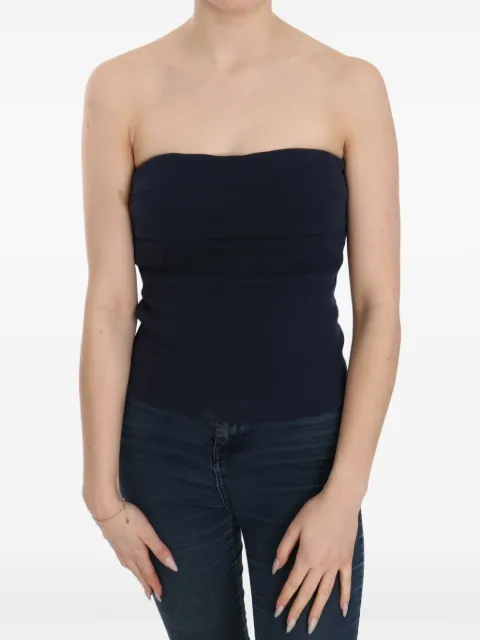 Costume National strapless zip-back top