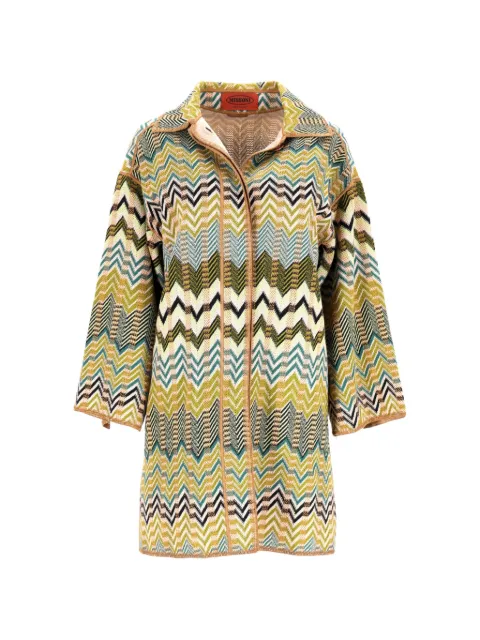 Missoni Pre-Owned Chevron button-up coat