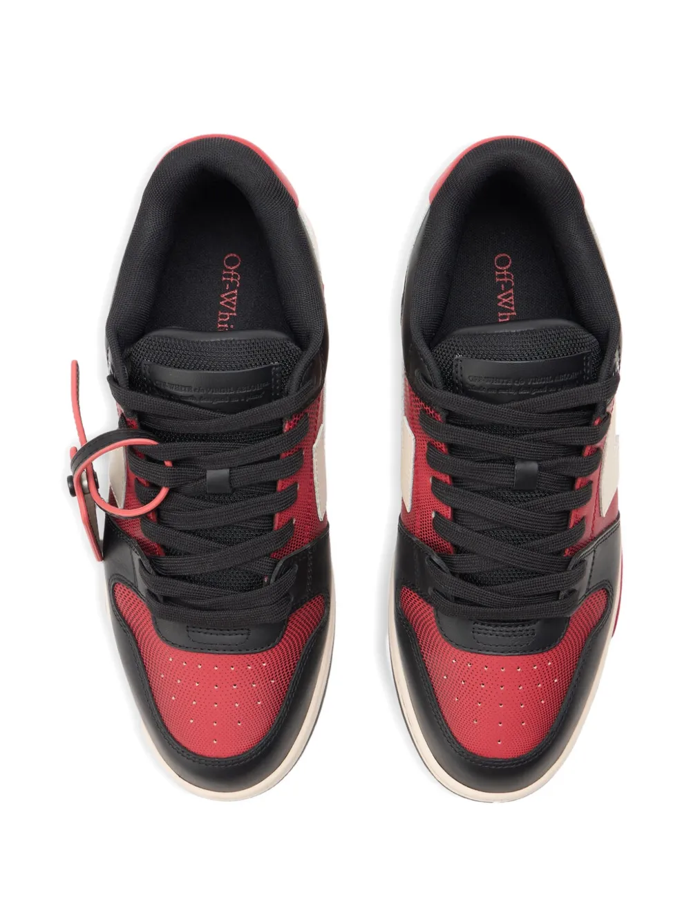 Off-White Out Of Office sneakers met Arrow-patroon Zwart