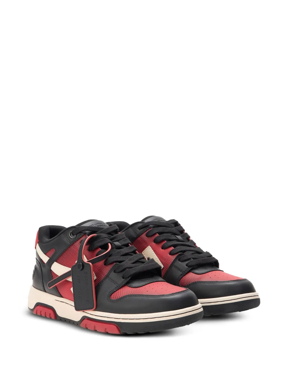 Off-White Out Of Office sneakers met Arrow-patroon Zwart