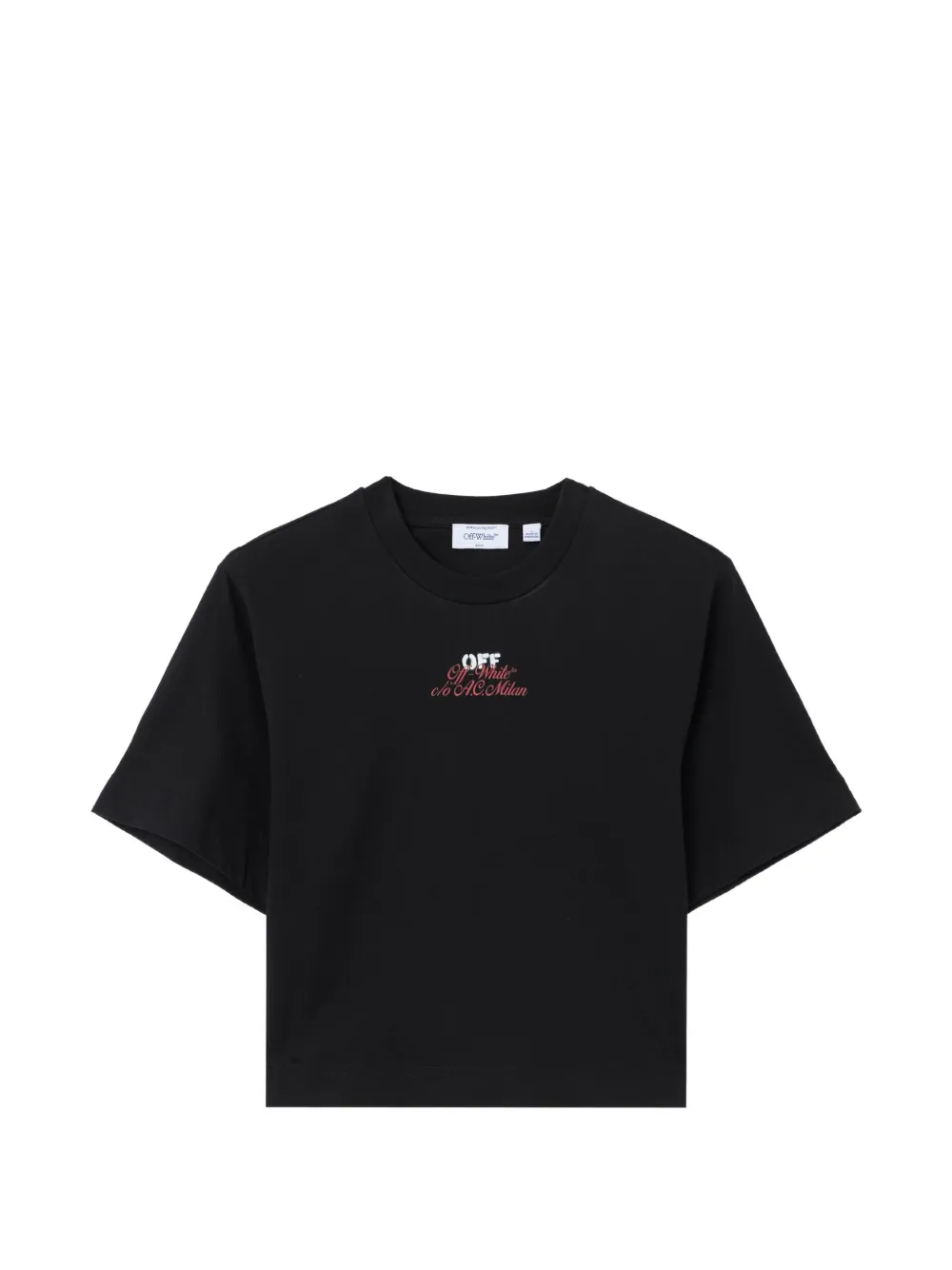 Off-White x AC Milan logo-print T-shirt - Nero
