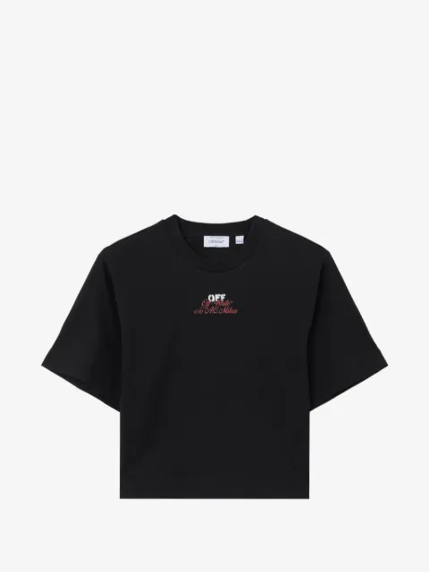 Off-White x AC Milan crop T-shirt