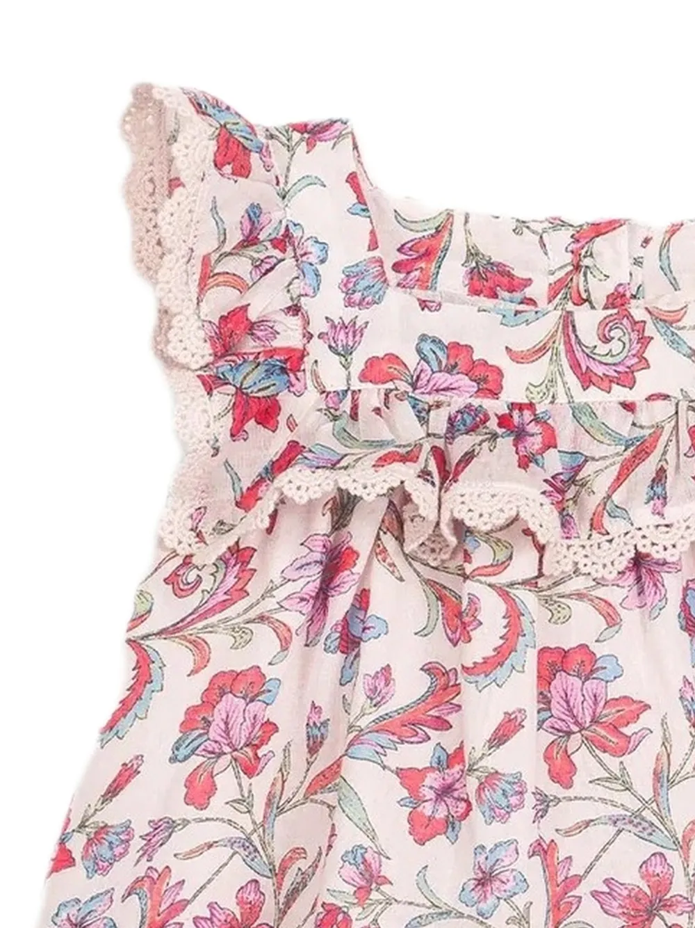 LOUISE MISHA KIDS Inessa blouse met bloemenprint Beige