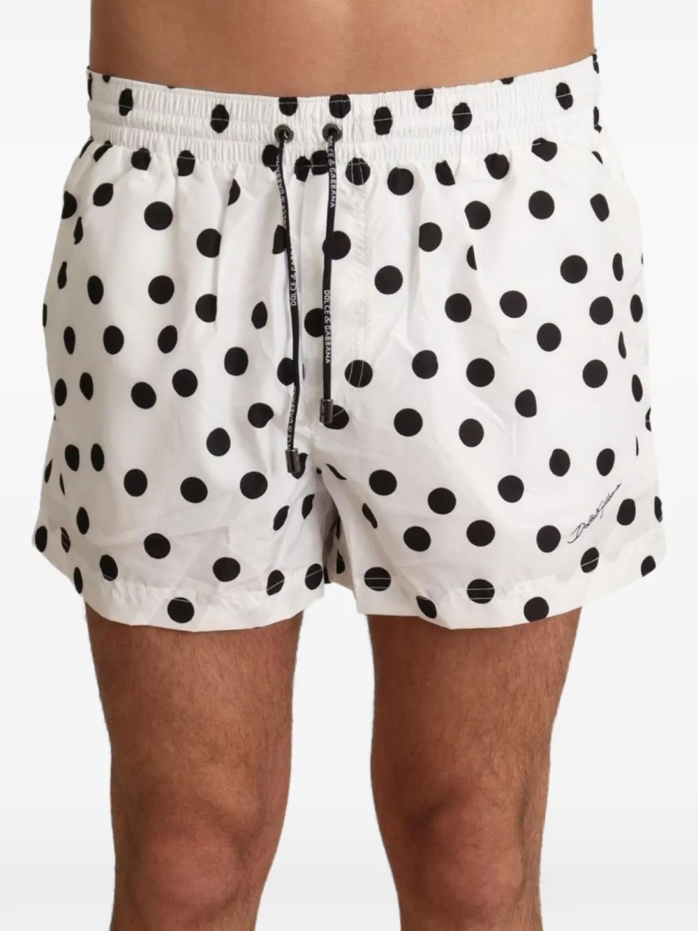 Dolce & Gabbana Costume da bagno a pois - Bianco