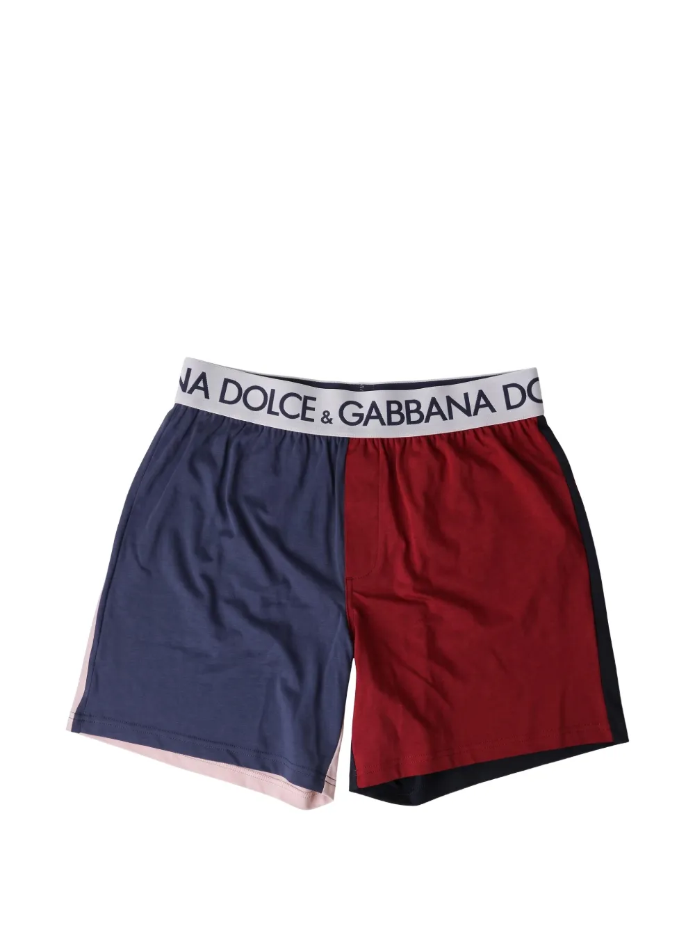 Dolce & Gabbana Shorts mit Logo-Bund - Blau