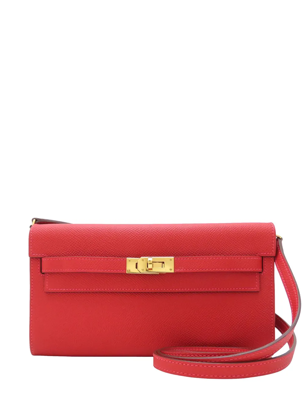 Hermès Pre-Owned 2020 Epsom Kelly To Go Wallet crossbody bag - Rosso
