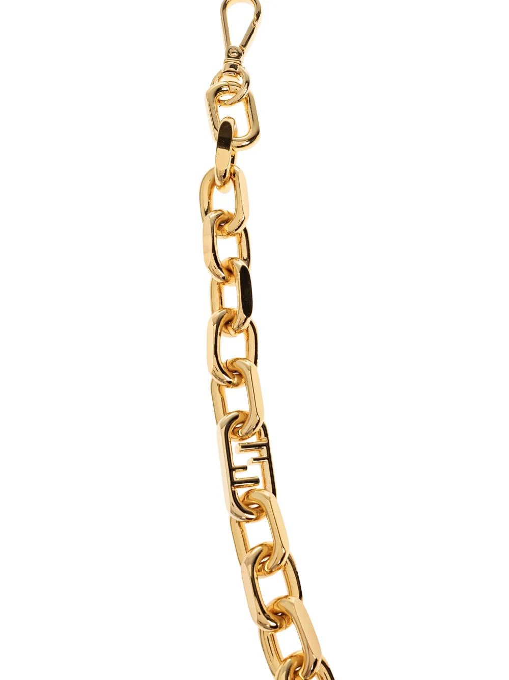 FENDI Strap You FF schouderband met logo Goud