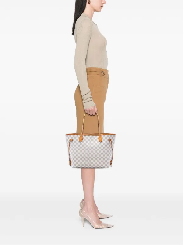Louis Vuitton ダミエ アズール ネヴァーフル トートバッグ　MM Louis Vuitton Pre-Owned 2014 ダミエ アズール ネヴァーフル MM